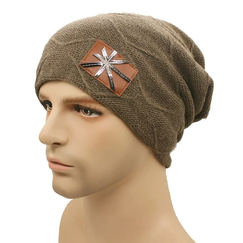 Metal Wool Knitted Beanie Hats Unisex