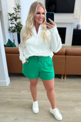 Drawstring Shorts in Kelly Green