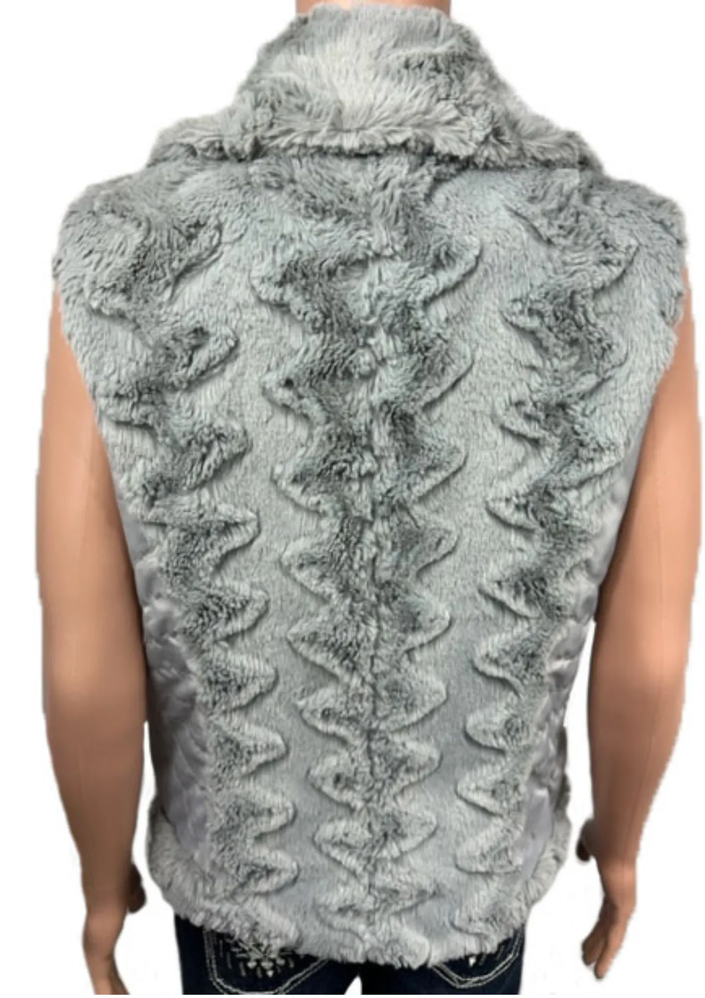 Knitted Vest Style#-23F575-GRY