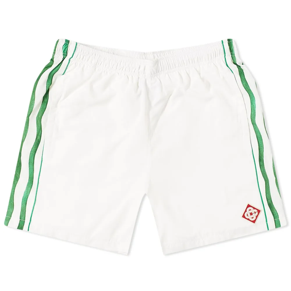 White Casablanca Pacifique Sport Track Shorts