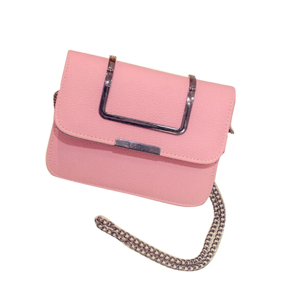 Stylish Leather Chain Women's Messenger Bag