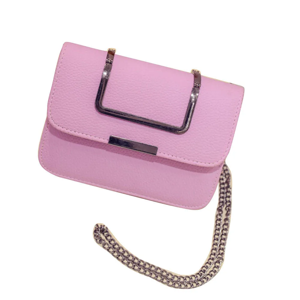 Stylish Leather Chain Women's Messenger Bag