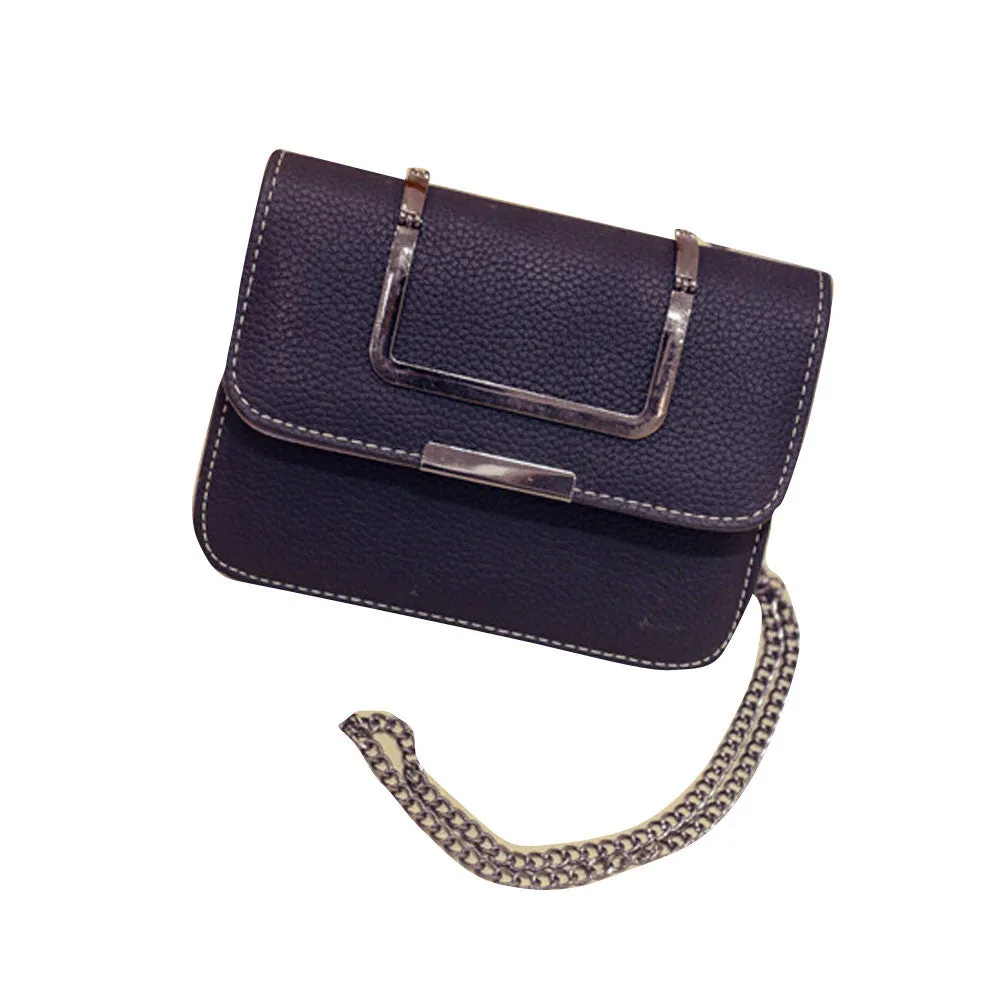 Stylish Leather Chain Women's Messenger Bag