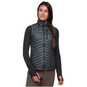 Women's Approach Down Vest in Stylish Storm Blue - Size Small