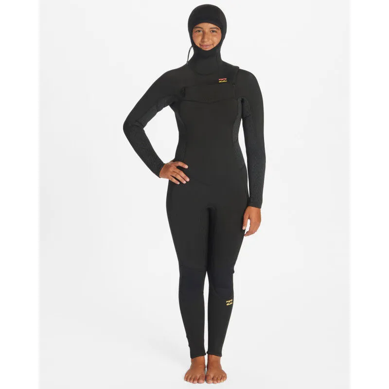 Women's Billabong 5/4 mm Synergy Chest Zip Hooded Wetsuit