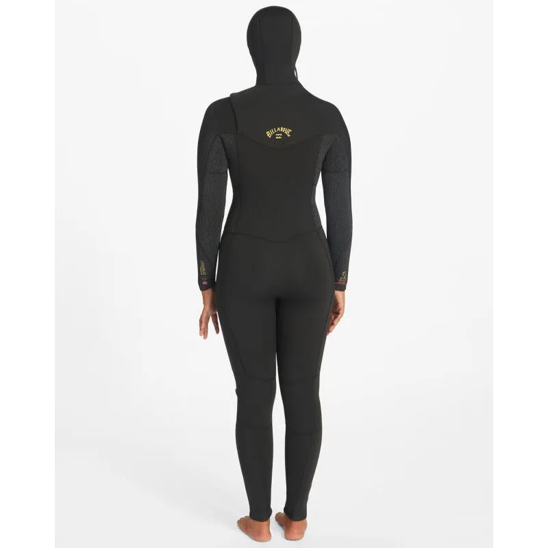 Women's Billabong 5/4 mm Synergy Chest Zip Hooded Wetsuit