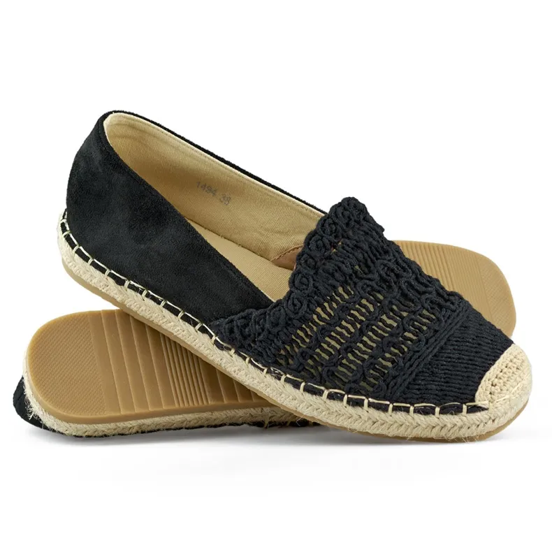 Women's Classic Black Espadrilles