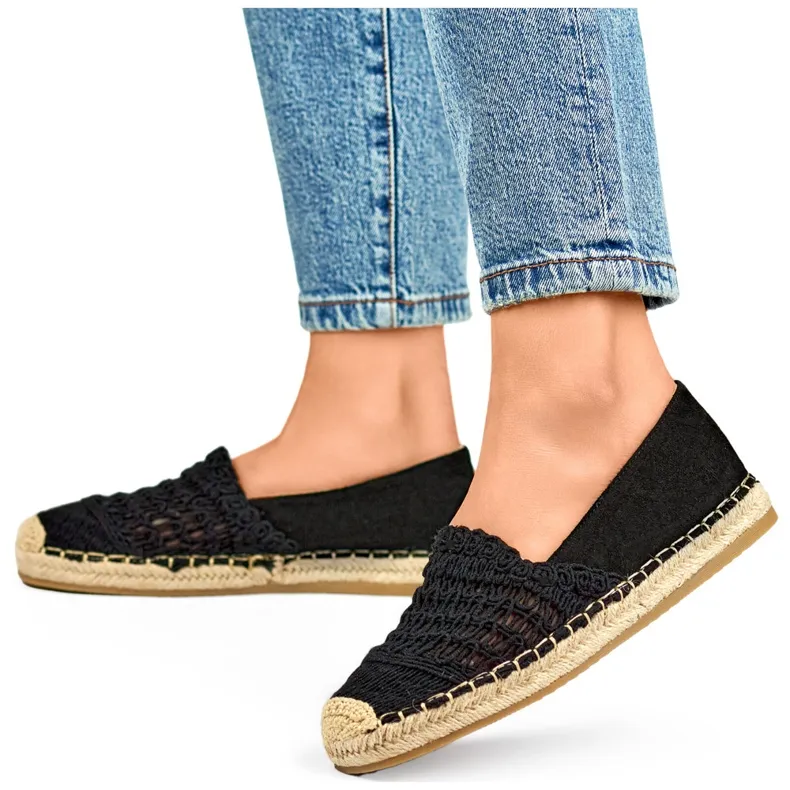 Women's Classic Black Espadrilles